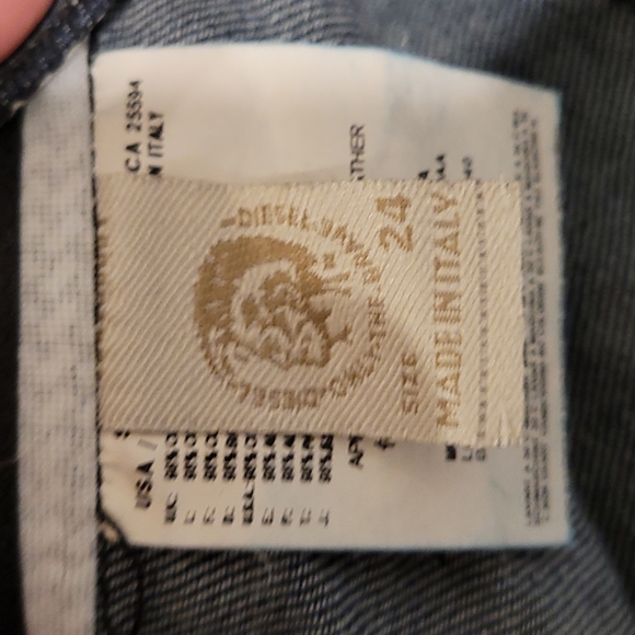 Diesel "Fluzi" Dark Denim Wide Leg Flare Jean's - Picture 7 of 9